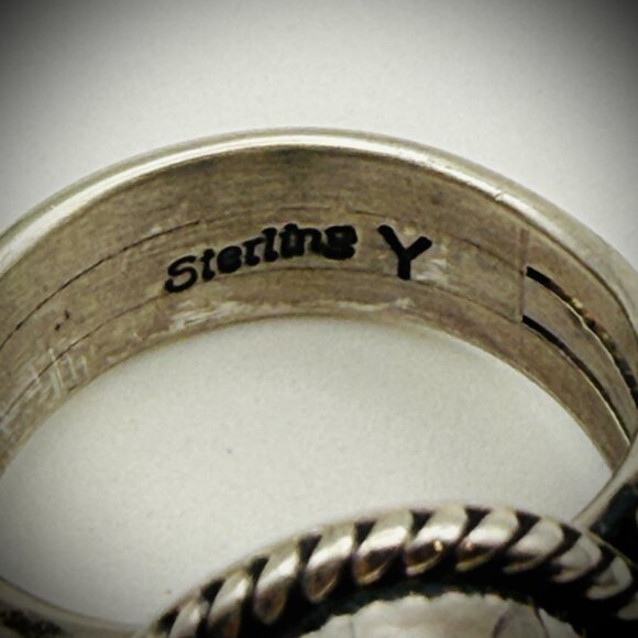 Navajo Sterling Turquoise Ring – Size 6 – Signed “Y” - Picture 4 of 5